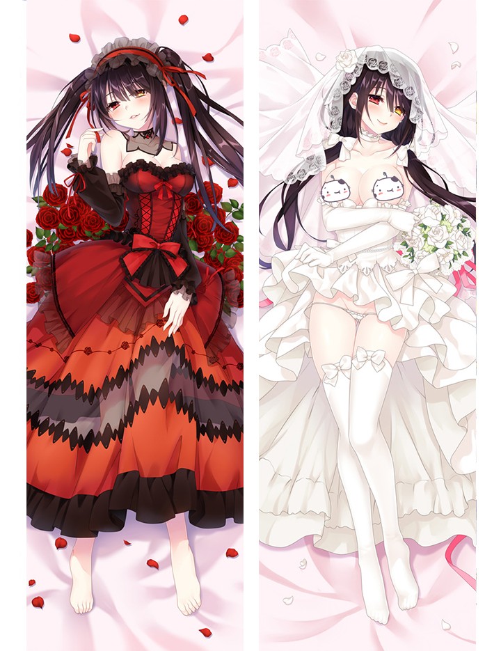 Date A Live Kurumi Tokisaki Anime Dakimakura Pillow Cover