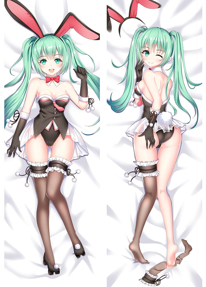 Hatsune Miku Bunny Anime Dakimakura Pillow Case 