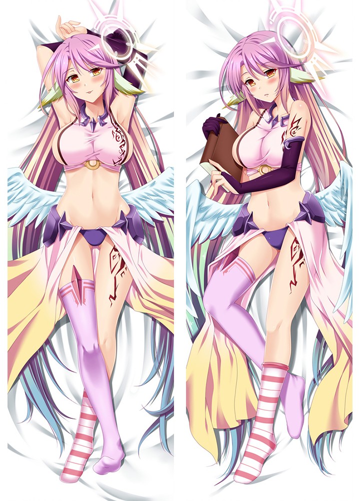No Game No Life Jibril Anime Dakimakura Waifu Pillow Case