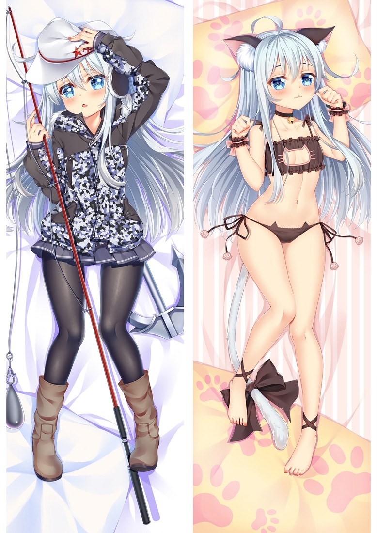 Kantai Collection Hibiki Anime Dakimakura Pillow Cover