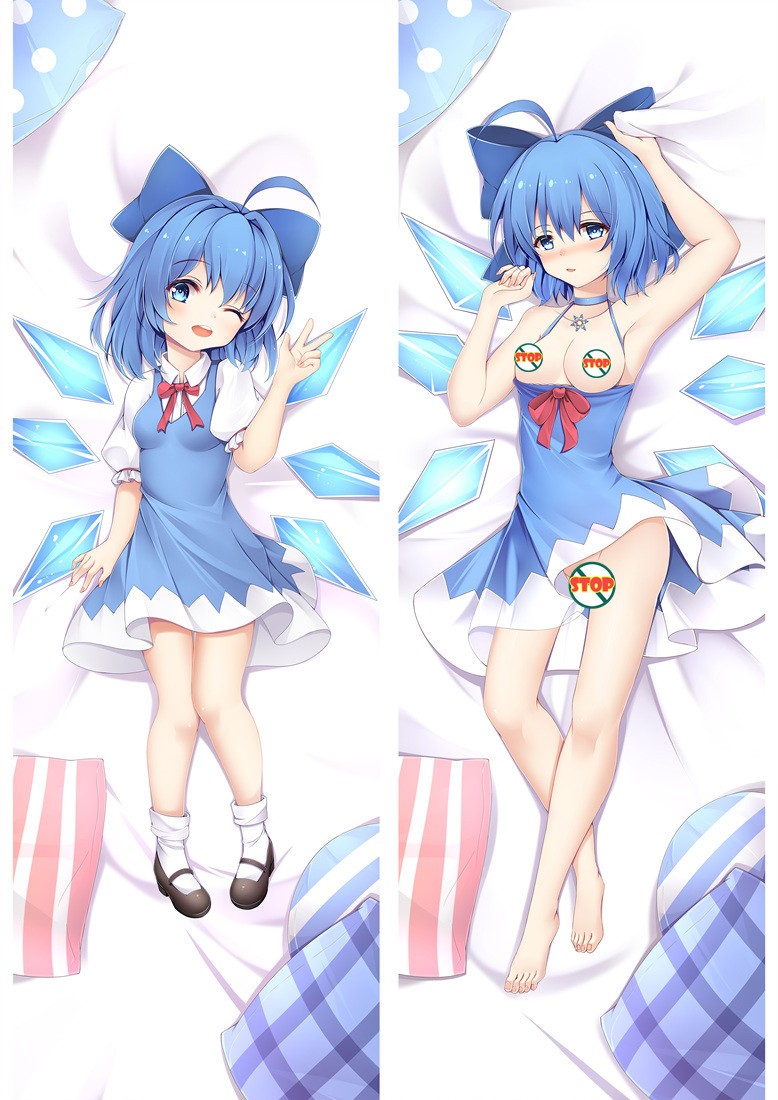 Touhou Project Cirno Anime Dakimakura Pillow Cover