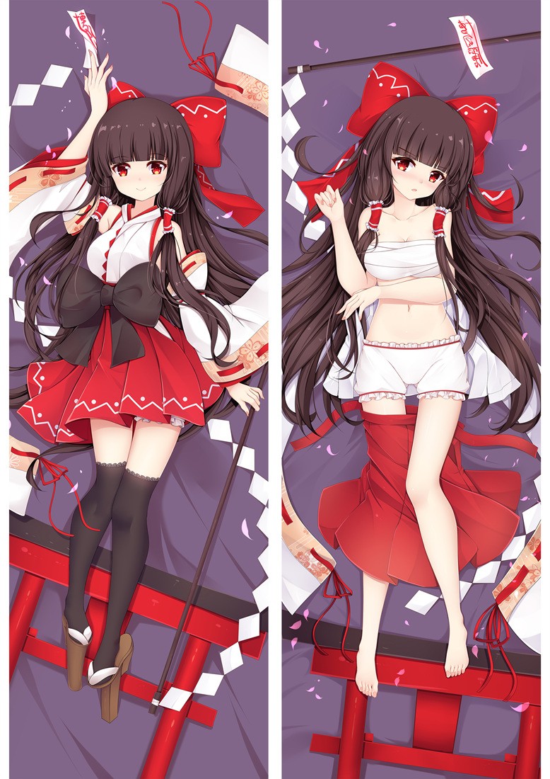 Touhou Project Reimu Hakurei Anime Dakimakura Pillow Cover