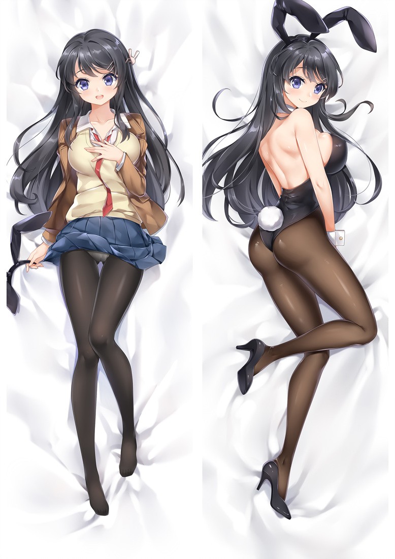 Rascal Does Not Dream of Bunny Girl Senpai Sakurajima Mai Anime Dakimakura Pillow Cover