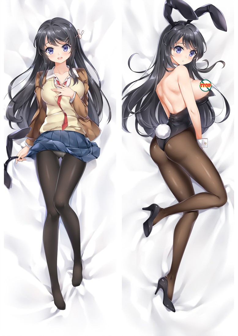 Rascal Does Not Dream of Bunny Girl Senpai Sakurajima Mai Anime Dakimakura Pillow Cover