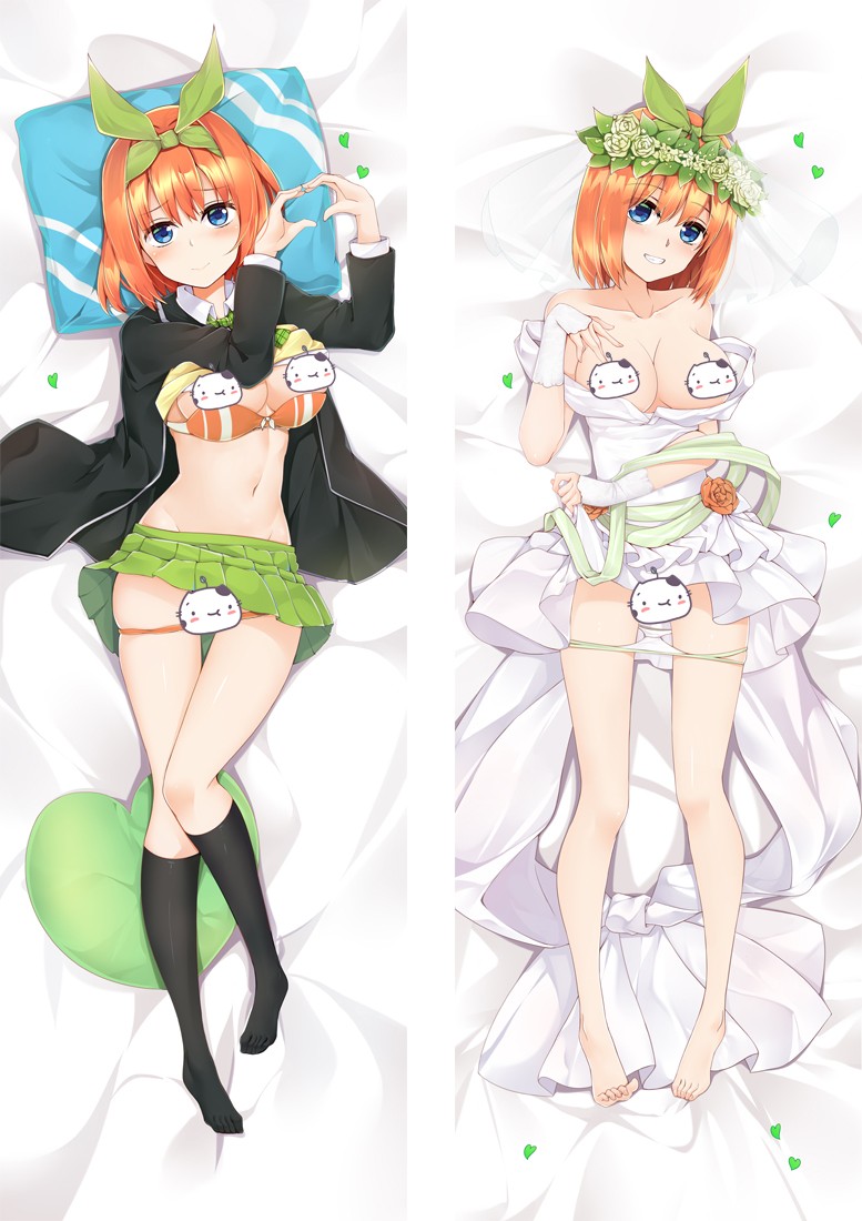 The Quintessential Quintuplets Nakano Yotsuba Anime Dakimakura Pillow Cover