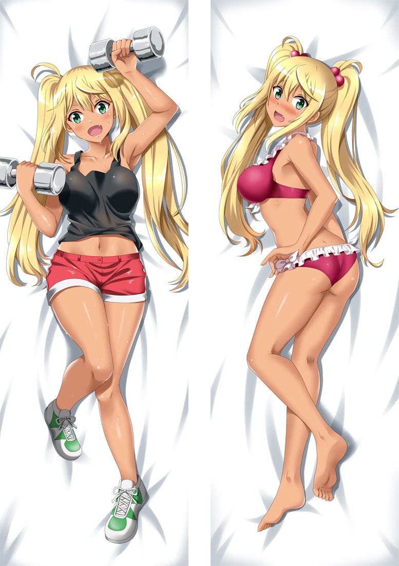 How Heavy Are the Dumbbells You Lift? Sakura Hibiki Anime Dakimakura Pillow Cover