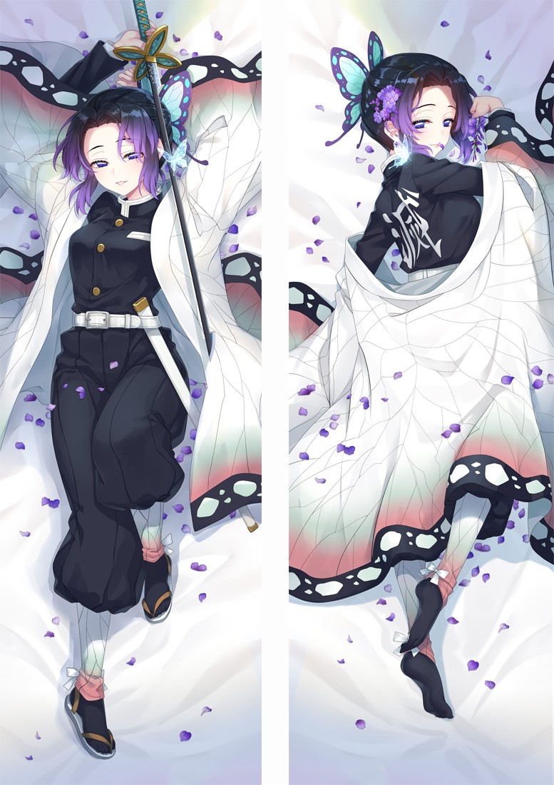 Demon Slayer: Kimetsu no Yaiba Kochou Shinobu Anime Dakimakura Pillow Cover