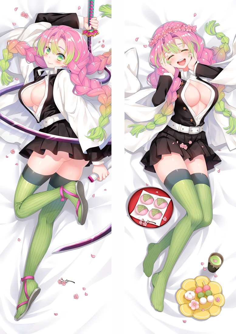 Demon Slayer: Kimetsu no Yaiba Kanroji Mitsuri Anime Dakimakura Pillow Cover
