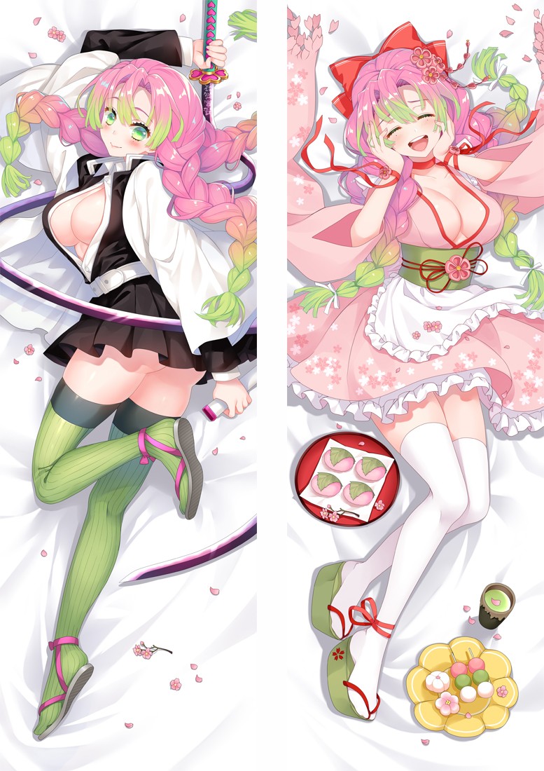 Demon Slayer: Kimetsu no Yaiba Kanroji Mitsuri Anime Dakimakura Pillow Cover