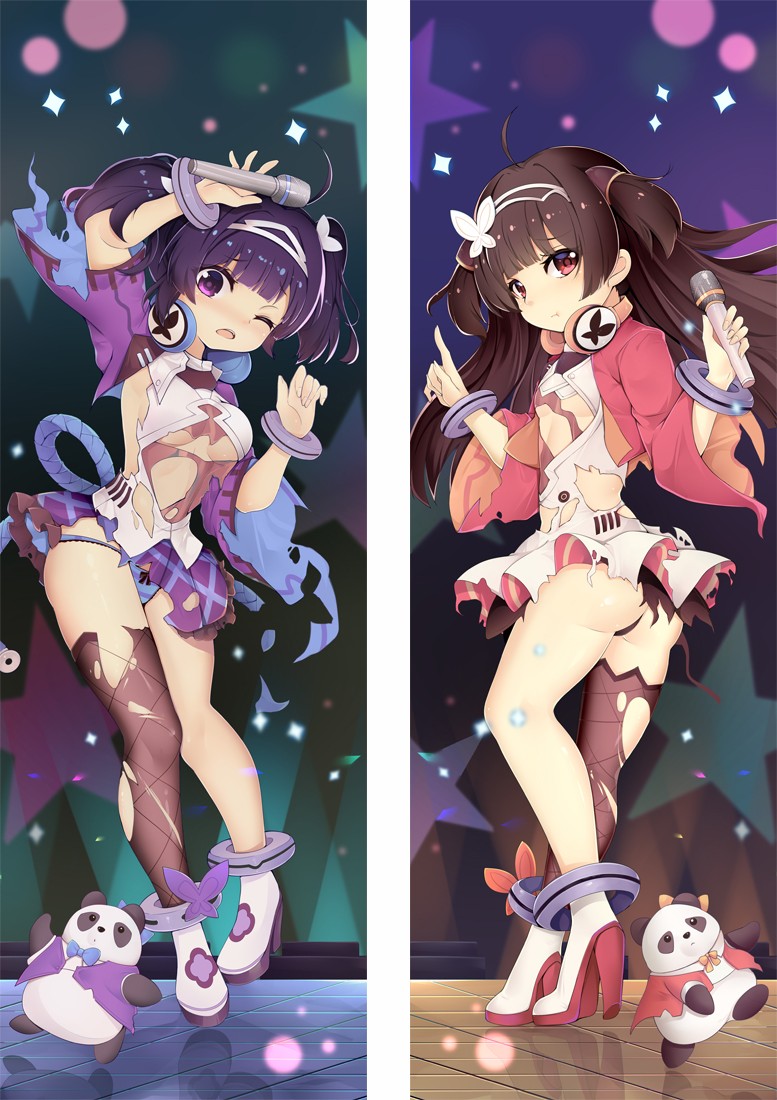 Azur Lane Ping Hai&Ning Hai Anime Dakimakura Pillow Cover