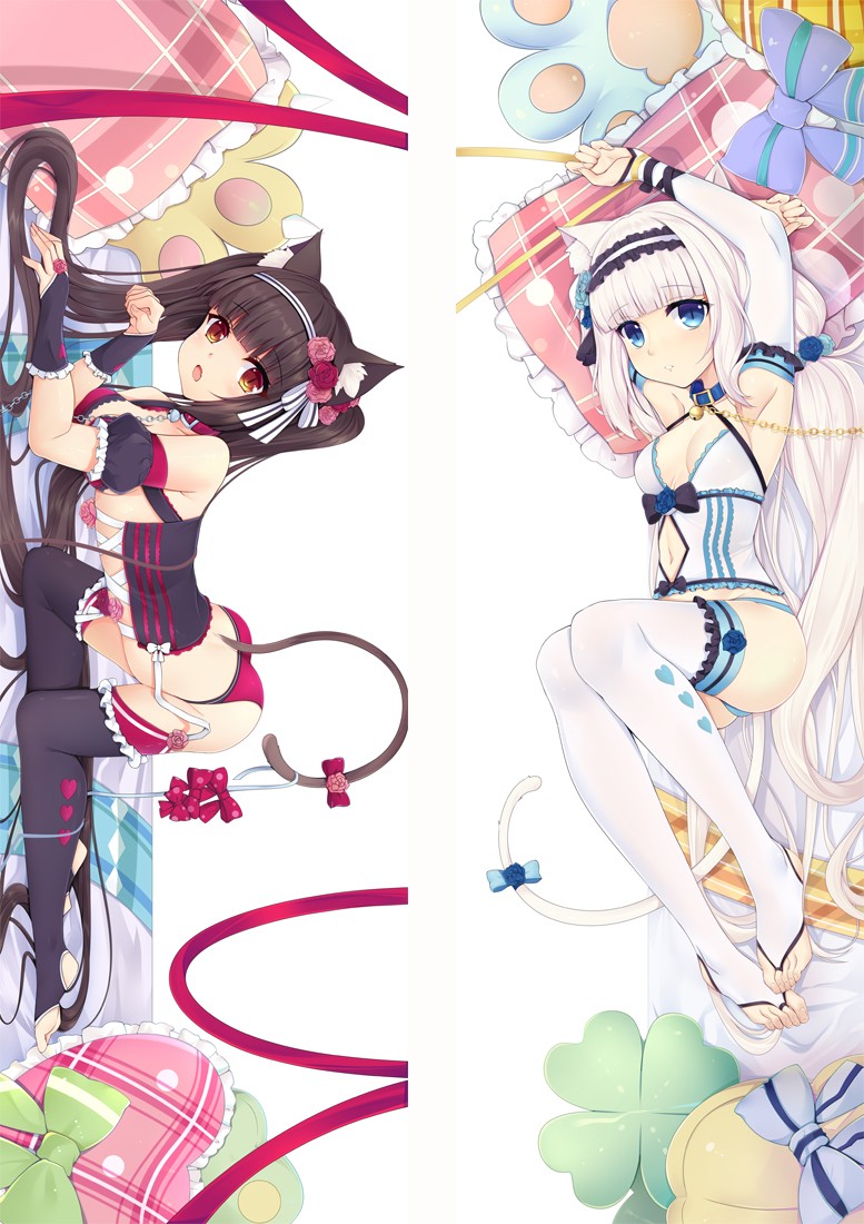 Nekopara Chocola&Vanilla Anime Dakimakura Pillow Cover
