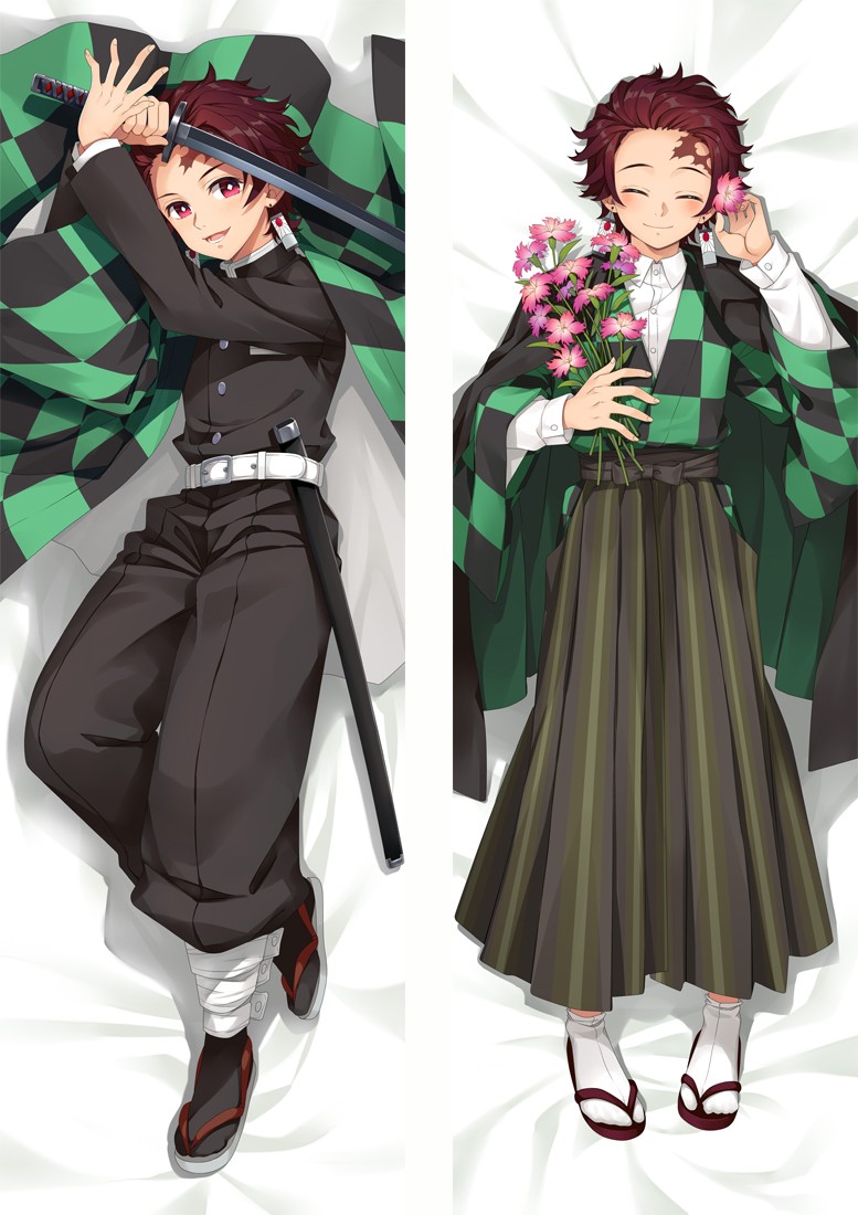 Demon Slayer: Kimetsu no Yaiba Tanjirou Anime Dakimakura Pillow Cover