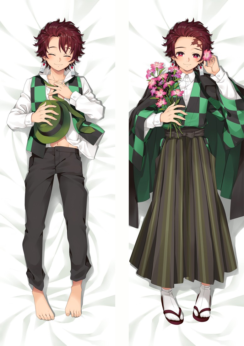 Demon Slayer: Kimetsu no Yaiba Tanjirou Anime Dakimakura Pillow Cover