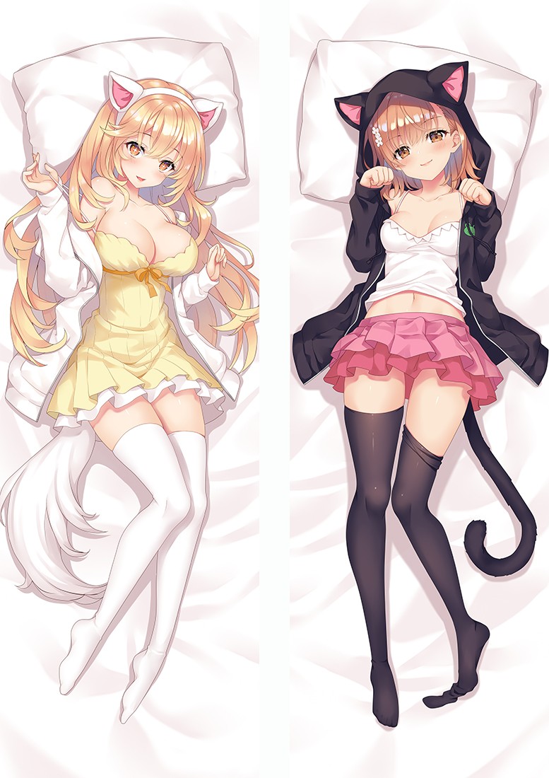 A Certain Scientific Railgun Mikoto Misaka&Shokuhou Misaki Anime Dakimakura Pillow Cover