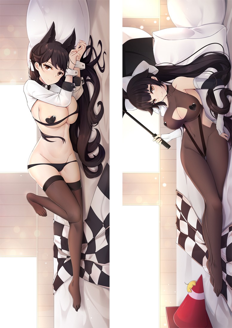 Azur Lane Takao&Atago Racing Suits Anime Dakimakura Pillow Cover