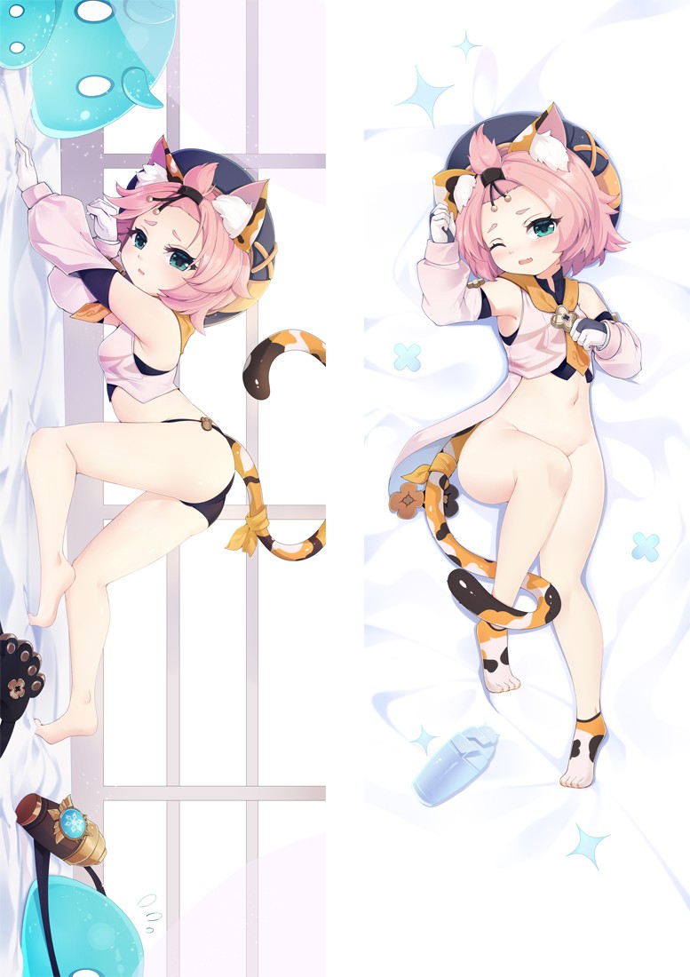 Genshin Impact Diona Anime Dakimakura Body Pillow Cover