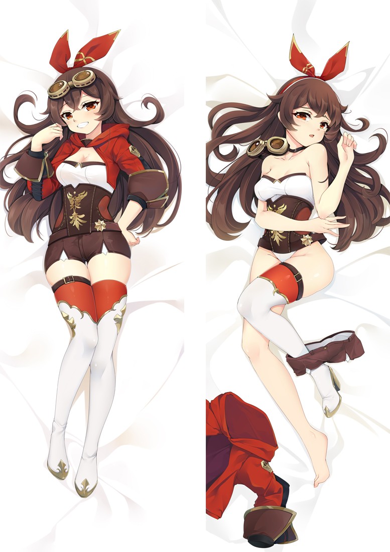Genshin Impact Amber Anime Dakimakura Body Pillow Cover
