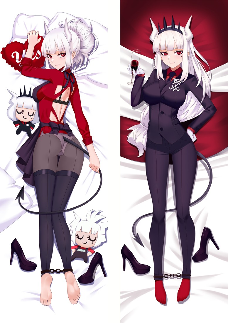 Helltaker Lucifer Anime Dakimakura Body Pillow Cover