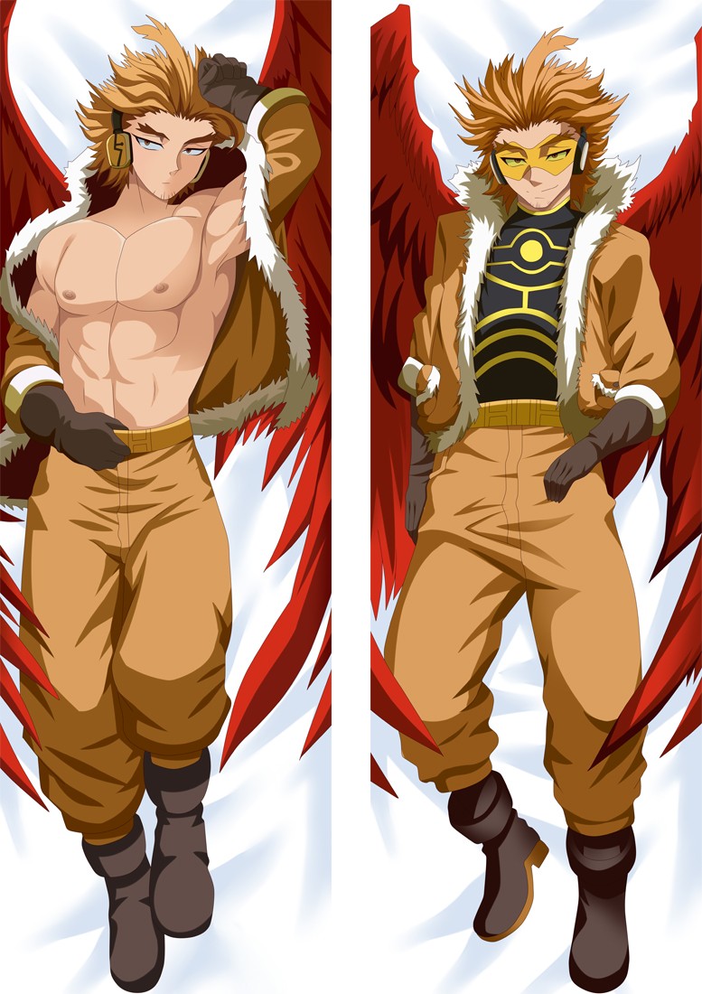 My Hero Academia Hawks Anime Dakimakura Body Pillow Cover