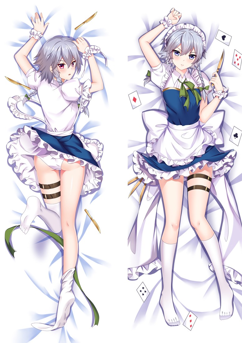 Touhou Project Izayoi Sakuya Anime Dakimakura Body Pillow Cover