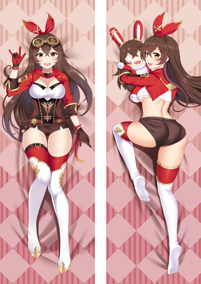 Genshin Impact Amber Anime Dakimakura Body Pillow Cover