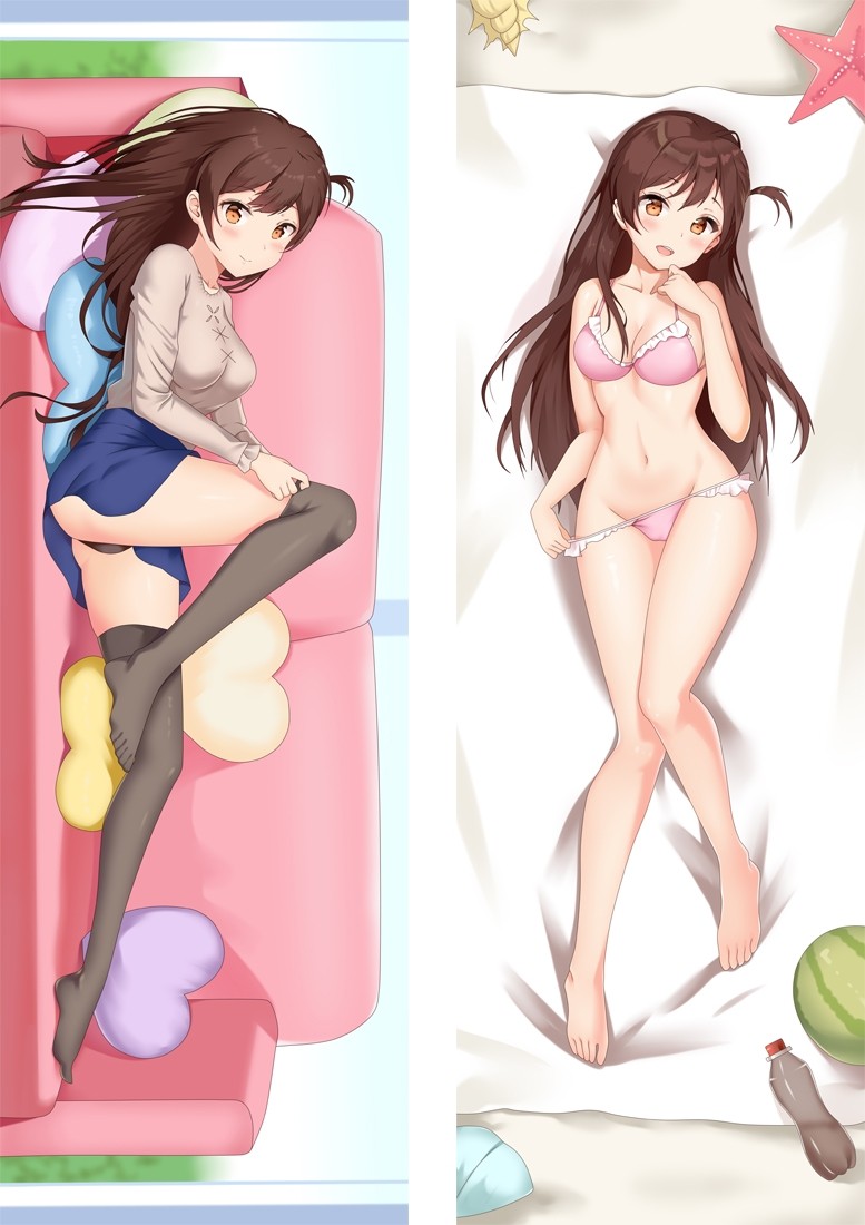 Kanojo, Okarishimasu Mizuhara Chizuru Anime Dakimakura Body Pillow Cover