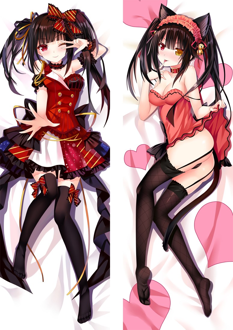 Date A Live Tokisaki Kurumi Nightmare Anime Dakimakura Body Pillow Cover