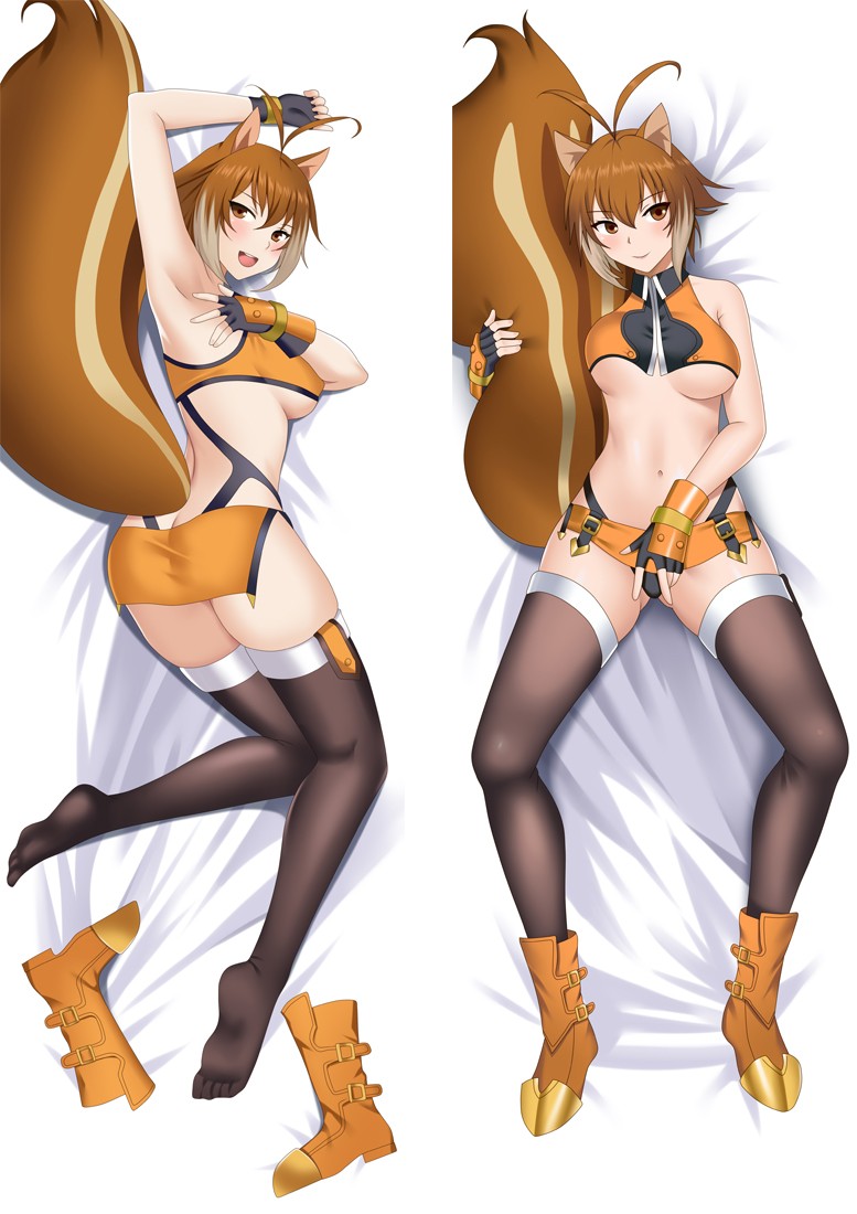 BlazBlue Makoto Nanaya Anime Dakimakura Body Pillow Cover