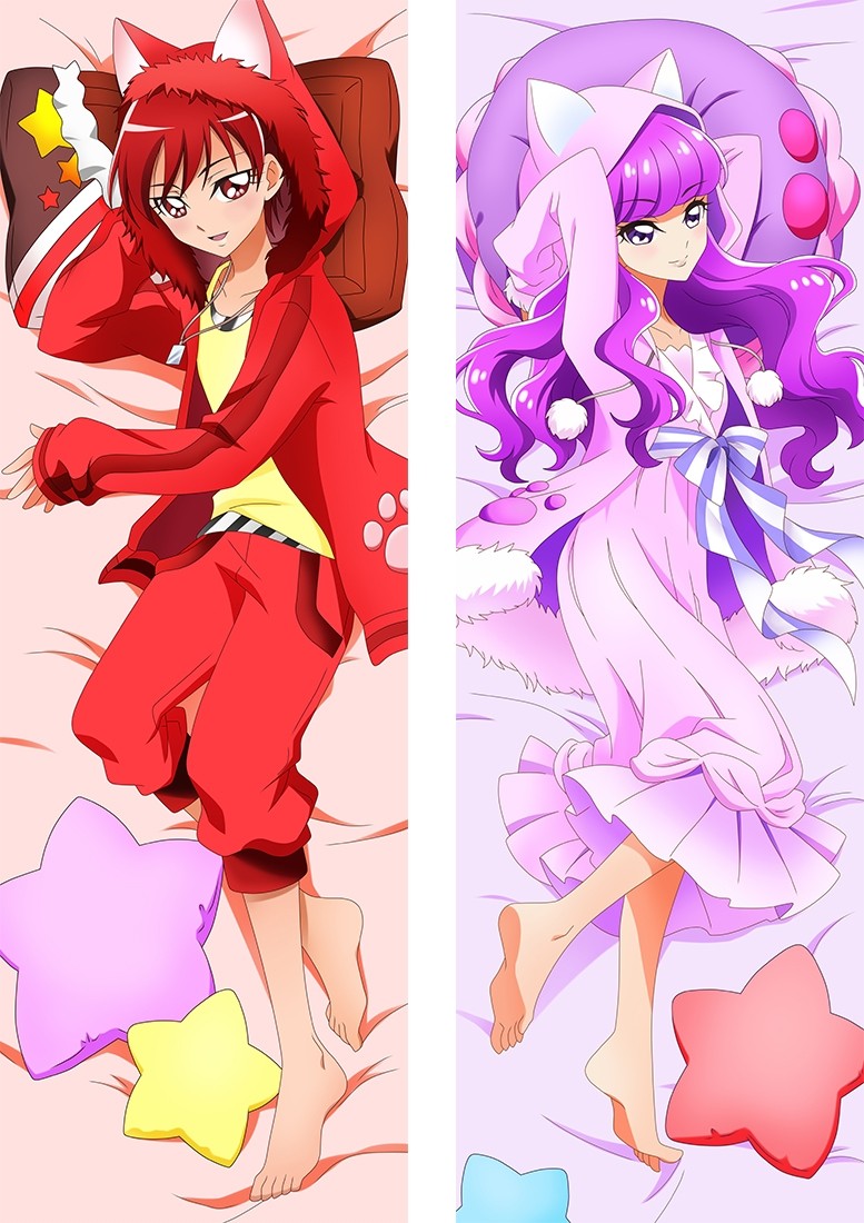 Pretty Cure Yukari Kotozume & Akira Kenjou Anime Dakimakura Pillow Cover