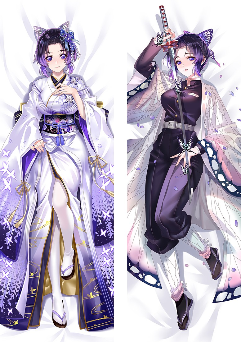 Demon Slayer: Kimetsu no Yaiba Kochou Shinobu Anime Dakimakura Pillow Cover