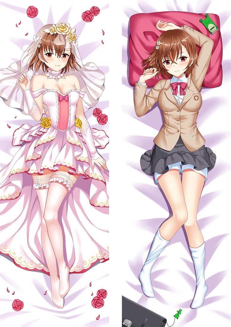 A Certain Scientific Railgun Mikoto Misaka Anime Dakimakura Pillow Cover