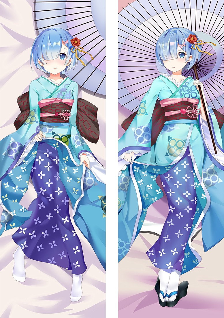 Re:Zero − Starting Life in Another World Rem Anime Dakimakura Pillow Cover H3952-A