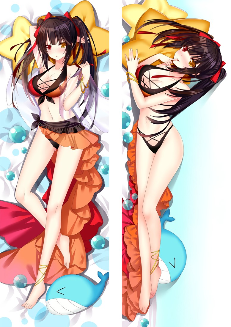 Date A Live Tokisaki Kurumi Anime Dakimakura Pillow Cover