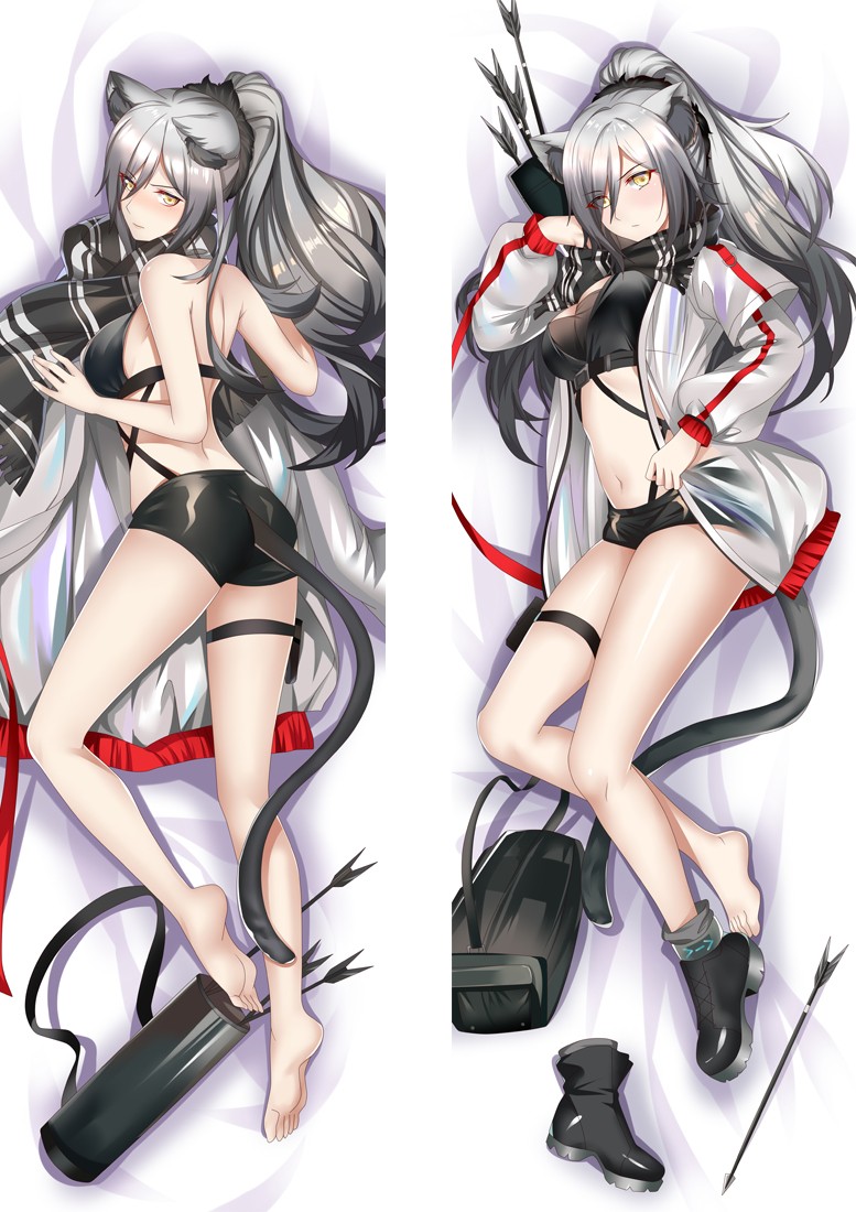 Arknights Schwarz Anime Dakimakura Pillow Cover H4005-A