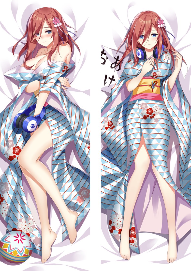 The Quintessential Quintuplets Nakano Miku Anime Dakimakura Pillow Cover H3934-A