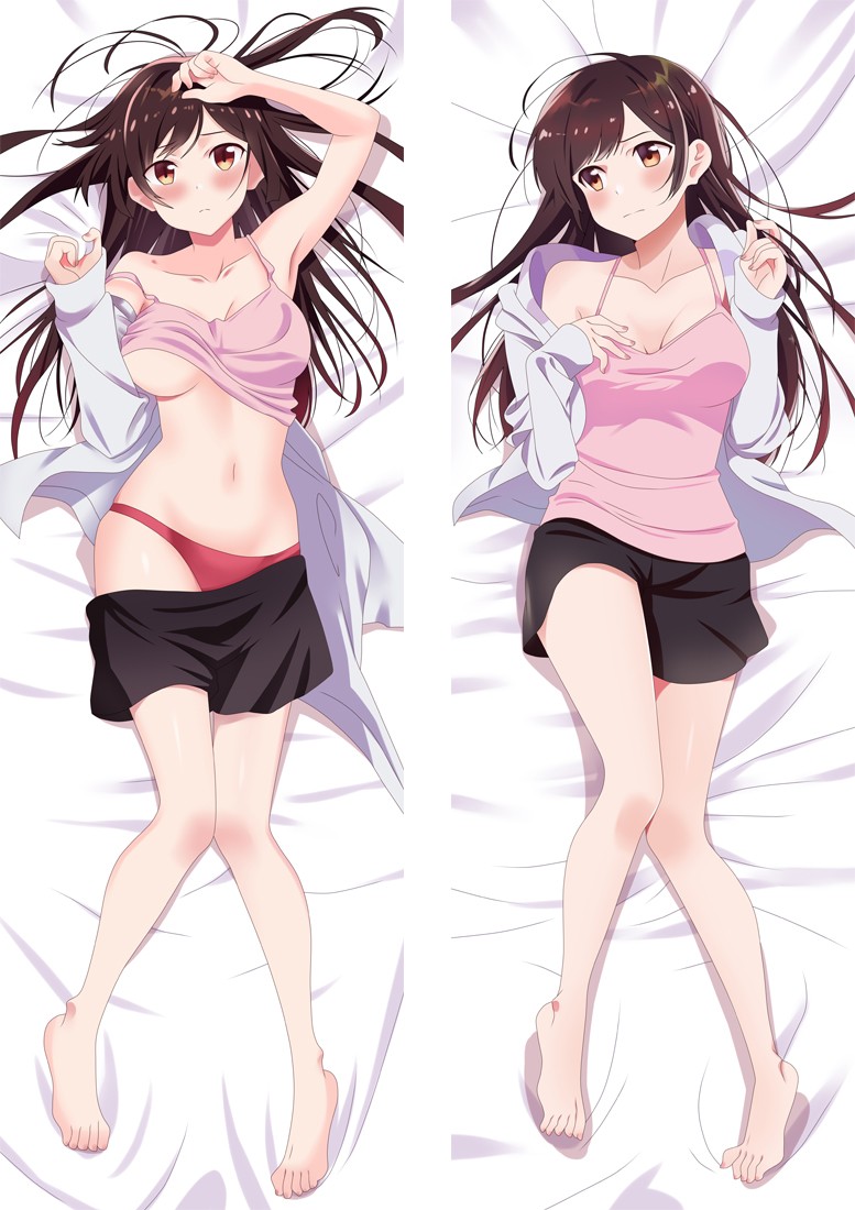 Kanojo, Okarishimasu Ichinose Chizuru & Mizuhara Chizuru Anime Dakimakura Body Pillow Cover