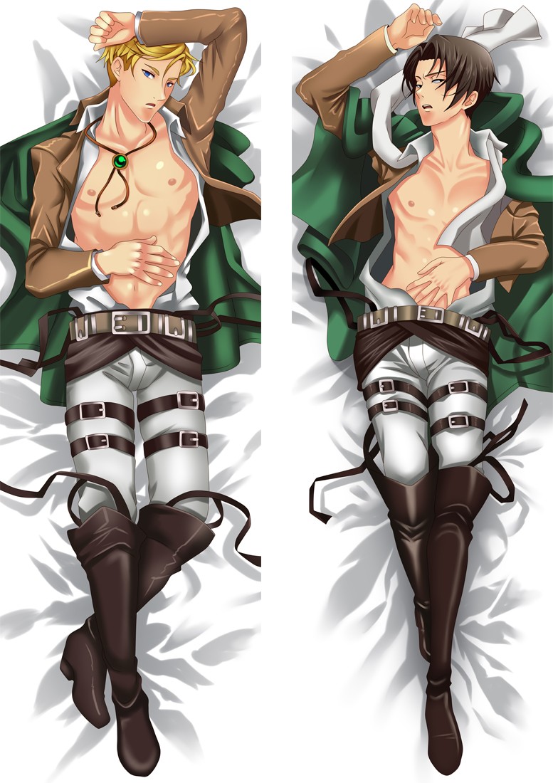 Attack on Titan Erwin & Levi Anime Dakimakura Body Pillow Cover