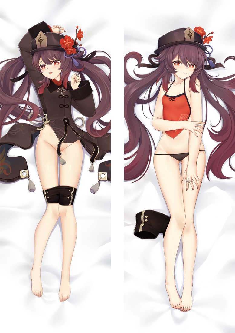 Genshin Impact Hu Tao Anime Dakimakura Body Pillow Cover