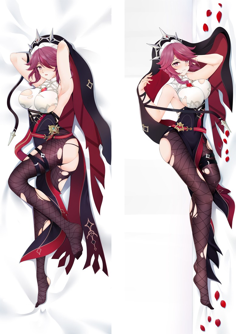 Genshin Impact Rosaria Anime Dakimakura Body Pillow Cover