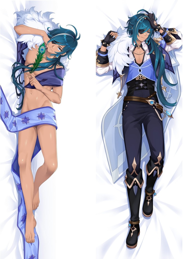 Genshin Impact Kaeya Anime Dakimakura Body Pillow Cover