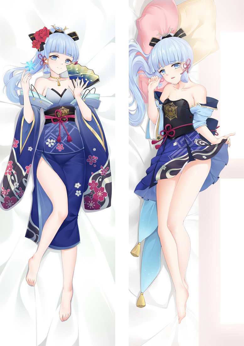 Genshin Impact Kamisato Ayaka Anime Dakimakura Body Pillow Cover