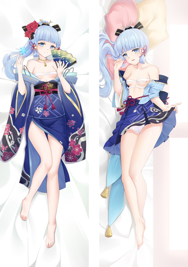 Genshin Impact Kamisato Ayaka Anime Dakimakura Body Pillow Cover