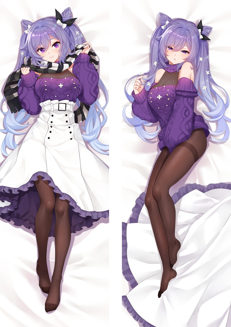 Genshin Impact Keqing Anime Dakimakura Body Pillow Cover