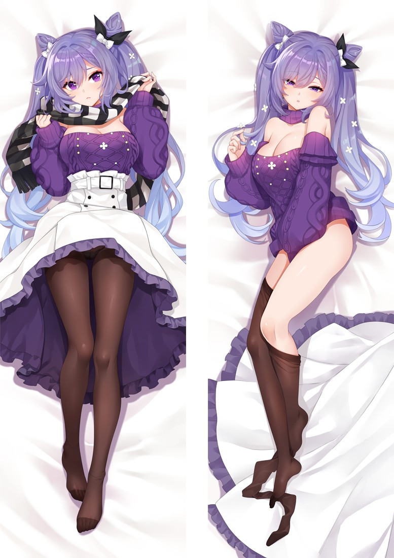 Genshin Impact Keqing Anime Dakimakura Body Pillow Cover