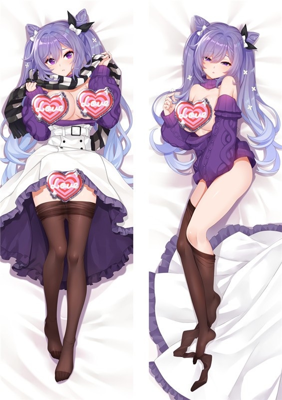 Genshin Impact Keqing Anime Dakimakura Body Pillow Cover