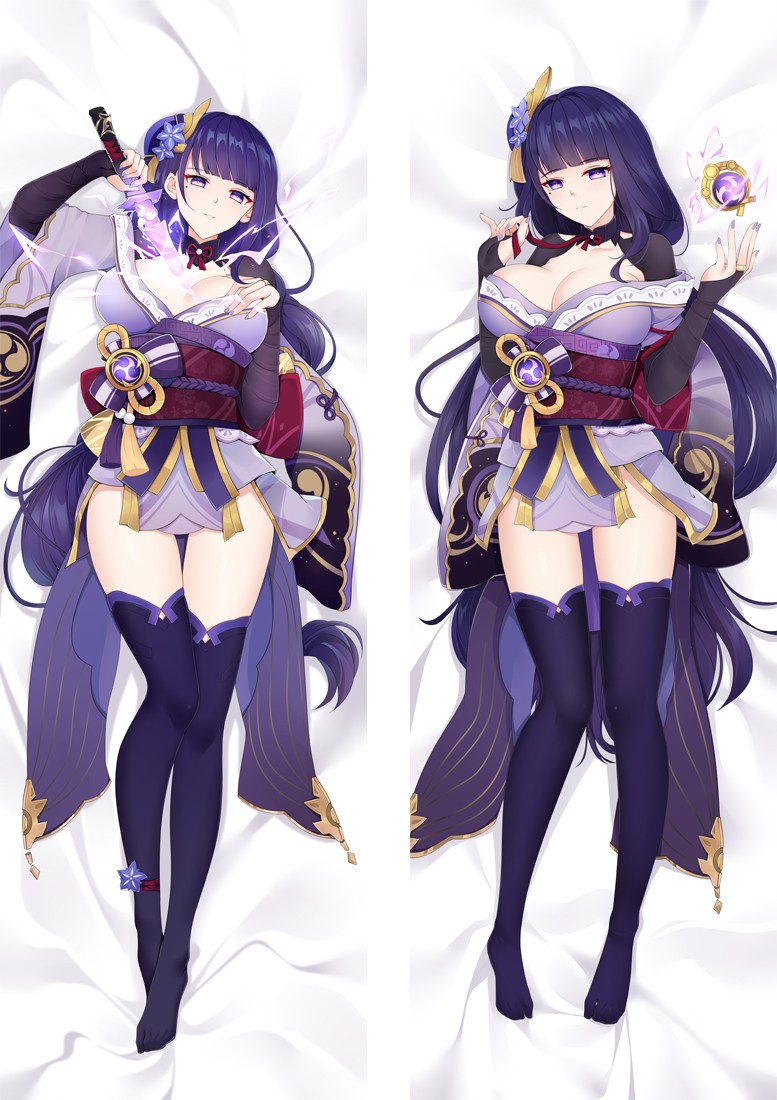 Genshin Impact Raiden Shogun Baal Anime Dakimakura Body Pillow Cover