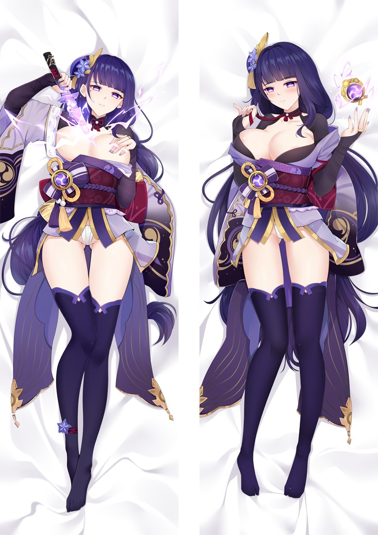 Genshin Impact Raiden Shogun Baal Anime Dakimakura Body Pillow Cover