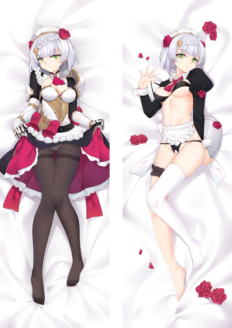 Genshin Impact Noelle Anime Dakimakura Body Pillow Cover
