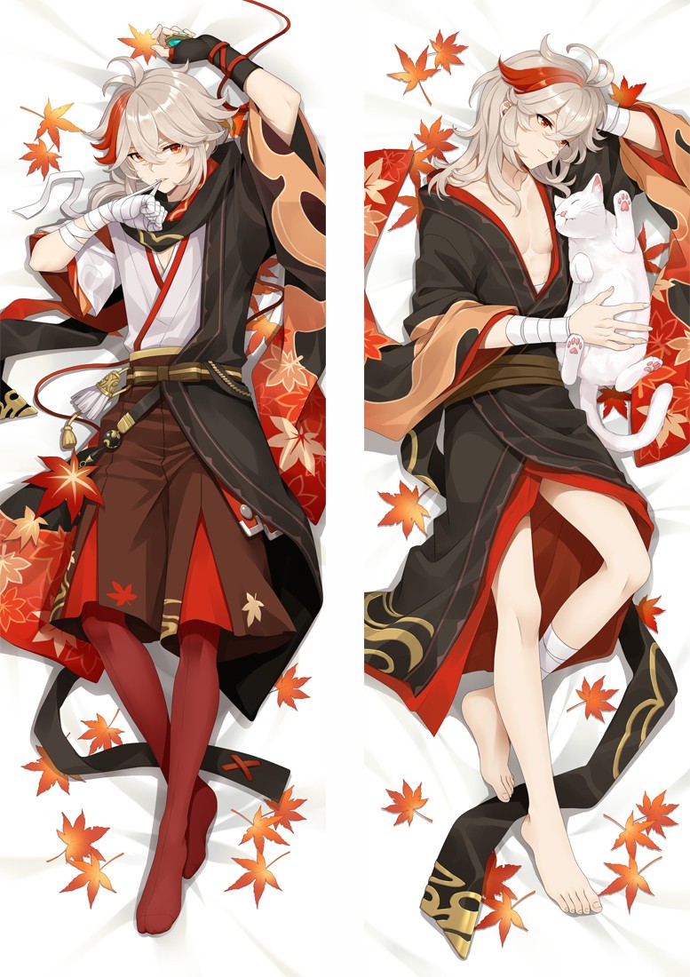 Genshin Impact Kaedehara Kazuha Anime Dakimakura Body Pillow Cover