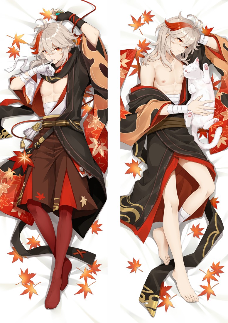 Genshin Impact Kaedehara Kazuha Anime Dakimakura Body Pillow Cover